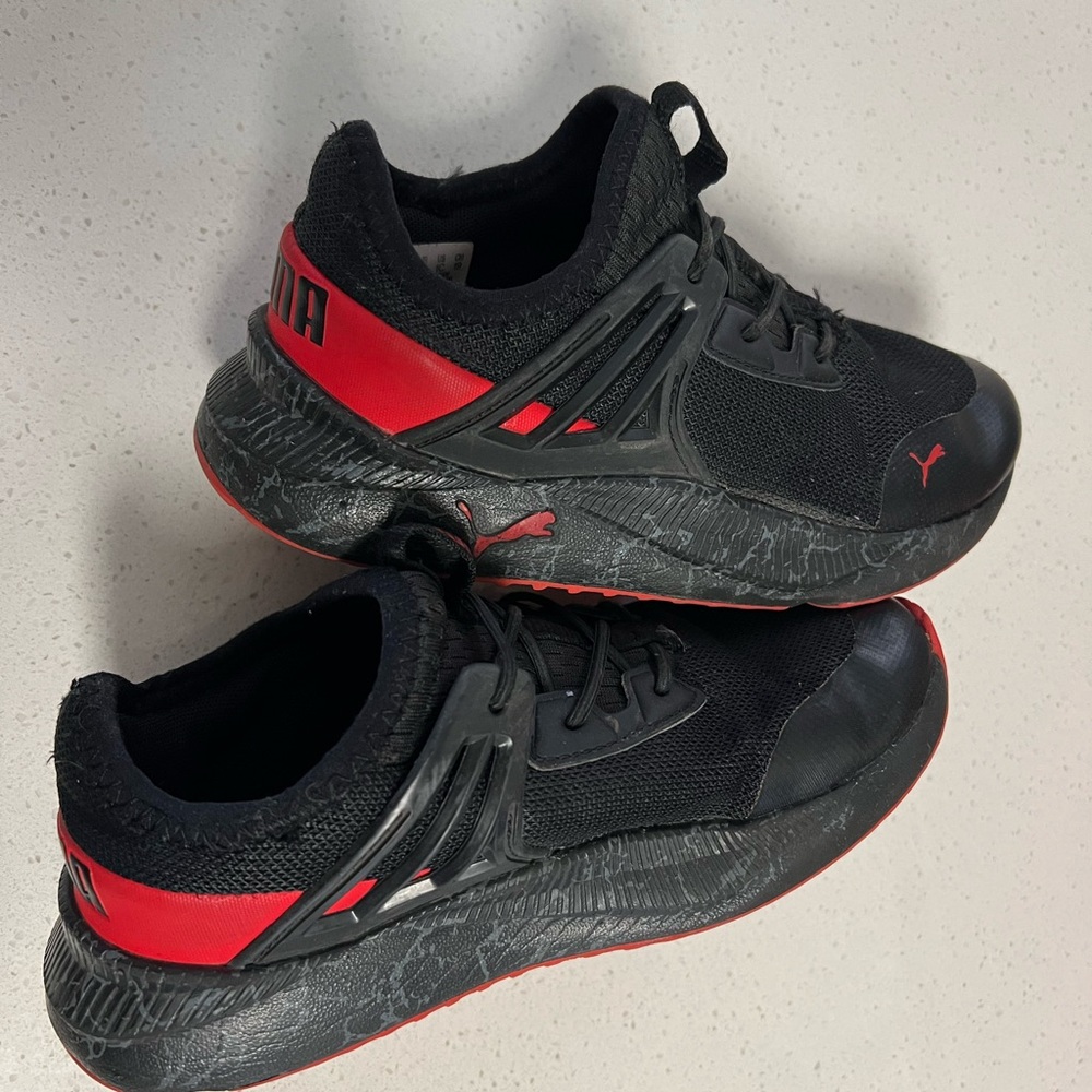 Puma Athletic Sneakers - Black and Red - Toddler Size 13